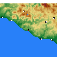 Nearby Forecast Locations - Agrigente - Carte