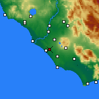 Nearby Forecast Locations - Pomezia - Carte