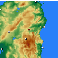 Nearby Forecast Locations - Nuoro - Carte
