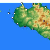 Nearby Forecast Locations - Marinella di Selinunte - Carte