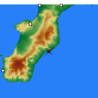 Nearby Forecast Locations - Roccella Ionica - Carte