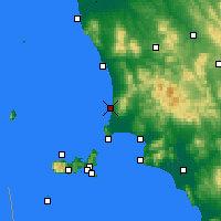 Nearby Forecast Locations - San Vincenzo - Carte