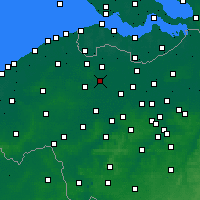 Nearby Forecast Locations - Zomergem - Carte