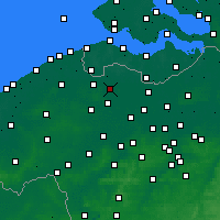 Nearby Forecast Locations - Eeklo - Carte
