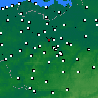 Nearby Forecast Locations - Wetteren - Carte