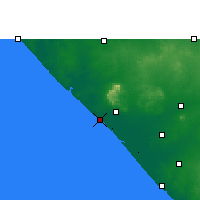 Nearby Forecast Locations - Porbandar - Carte