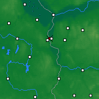 Nearby Forecast Locations - Słubice - Carte