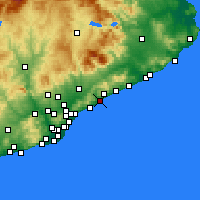 Nearby Forecast Locations - Mataró - Carte