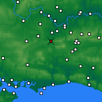 Nearby Forecast Locations - Guildford - Carte