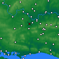 Nearby Forecast Locations - Woking - Carte