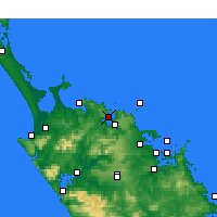 Nearby Forecast Locations - Whangaroa - Carte