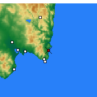 Nearby Forecast Locations - Costa Rei - Carte