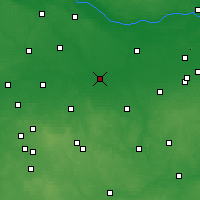 Nearby Forecast Locations - Łowicz - Carte