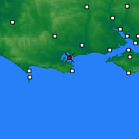 Nearby Forecast Locations - Poole - Carte
