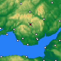 Nearby Forecast Locations - Merthyr Tydfil - Carte