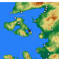 Nearby Forecast Locations - Mytilène - Carte