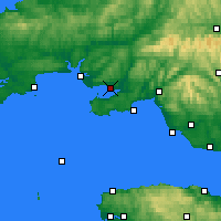 Nearby Forecast Locations - Llanelli - Carte