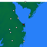 Nearby Forecast Locations - Lewes - Carte