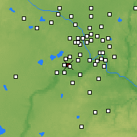 Nearby Forecast Locations - Eden Prairie - Carte