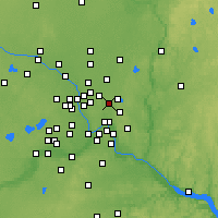 Nearby Forecast Locations - Vadnais Heights - Carte