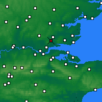 Nearby Forecast Locations - Basildon - Carte