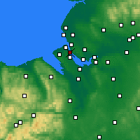 Nearby Forecast Locations - Birkenhead - Carte