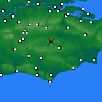 Nearby Forecast Locations - Royal Tunbridge Wells - Carte