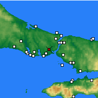 Nearby Forecast Locations - Eyüp - Carte