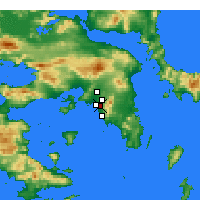 Nearby Forecast Locations - Ágios Dimítrios - Carte