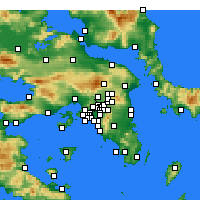 Nearby Forecast Locations - Héraklion - Carte