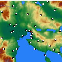 Nearby Forecast Locations - Políchni - Carte