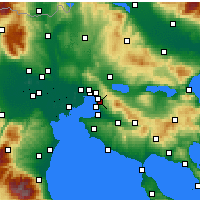 Nearby Forecast Locations - Pyléa - Carte