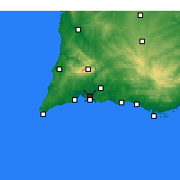 Nearby Forecast Locations - Portimão - Carte
