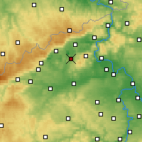 Nearby Forecast Locations - Bílina - Carte