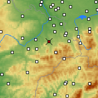 Nearby Forecast Locations - Frýdek-Místek - Carte