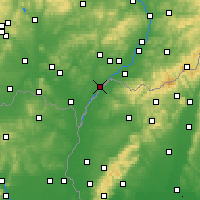Nearby Forecast Locations - Hodonín - Carte