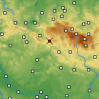 Nearby Forecast Locations - Jablonec nad Nisou - Carte