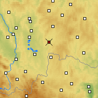 Nearby Forecast Locations - Jindřichův Hradec - Carte