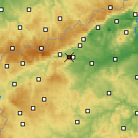 Nearby Forecast Locations - Kadaň - Carte