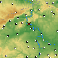 Nearby Forecast Locations - Litoměřice - Carte