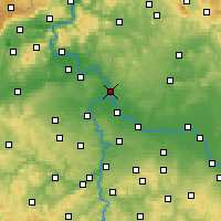 Nearby Forecast Locations - Mělník - Carte