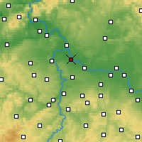 Nearby Forecast Locations - Neratovice - Carte