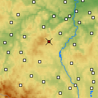 Nearby Forecast Locations - Příbram - Carte