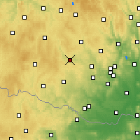 Nearby Forecast Locations - Třebíč - Carte