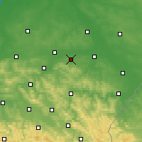 Nearby Forecast Locations - Łańcut - Carte
