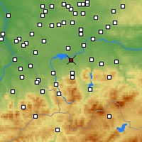 Nearby Forecast Locations - Czechowice-Dziedzice - Carte