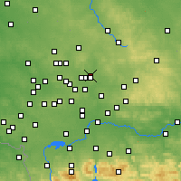 Nearby Forecast Locations - Dąbrowa Górnicza - Carte