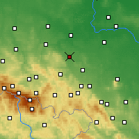 Nearby Forecast Locations - Jawor - Carte