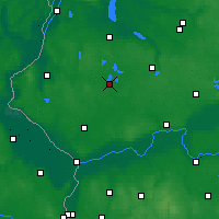 Nearby Forecast Locations - Myślibórz - Carte