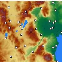 Nearby Forecast Locations - Vermio - Seli - Carte
